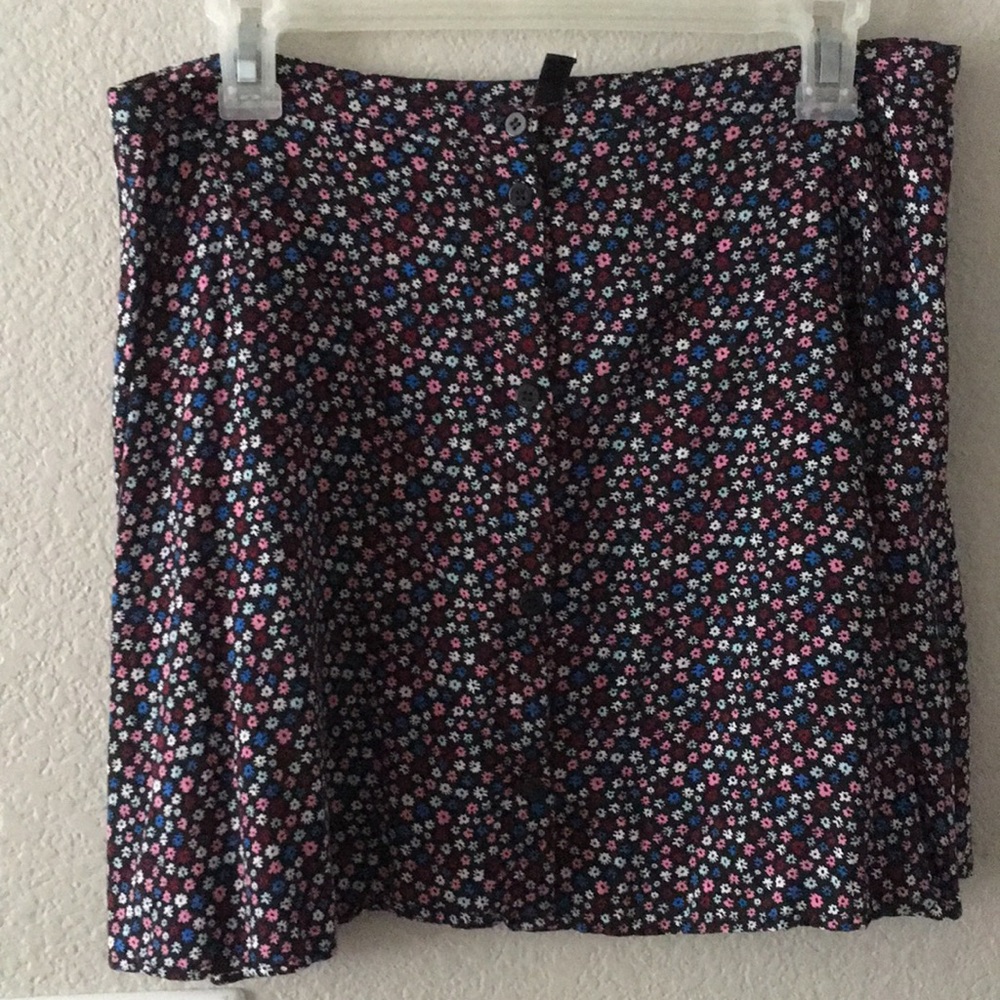 Button down mini skirt